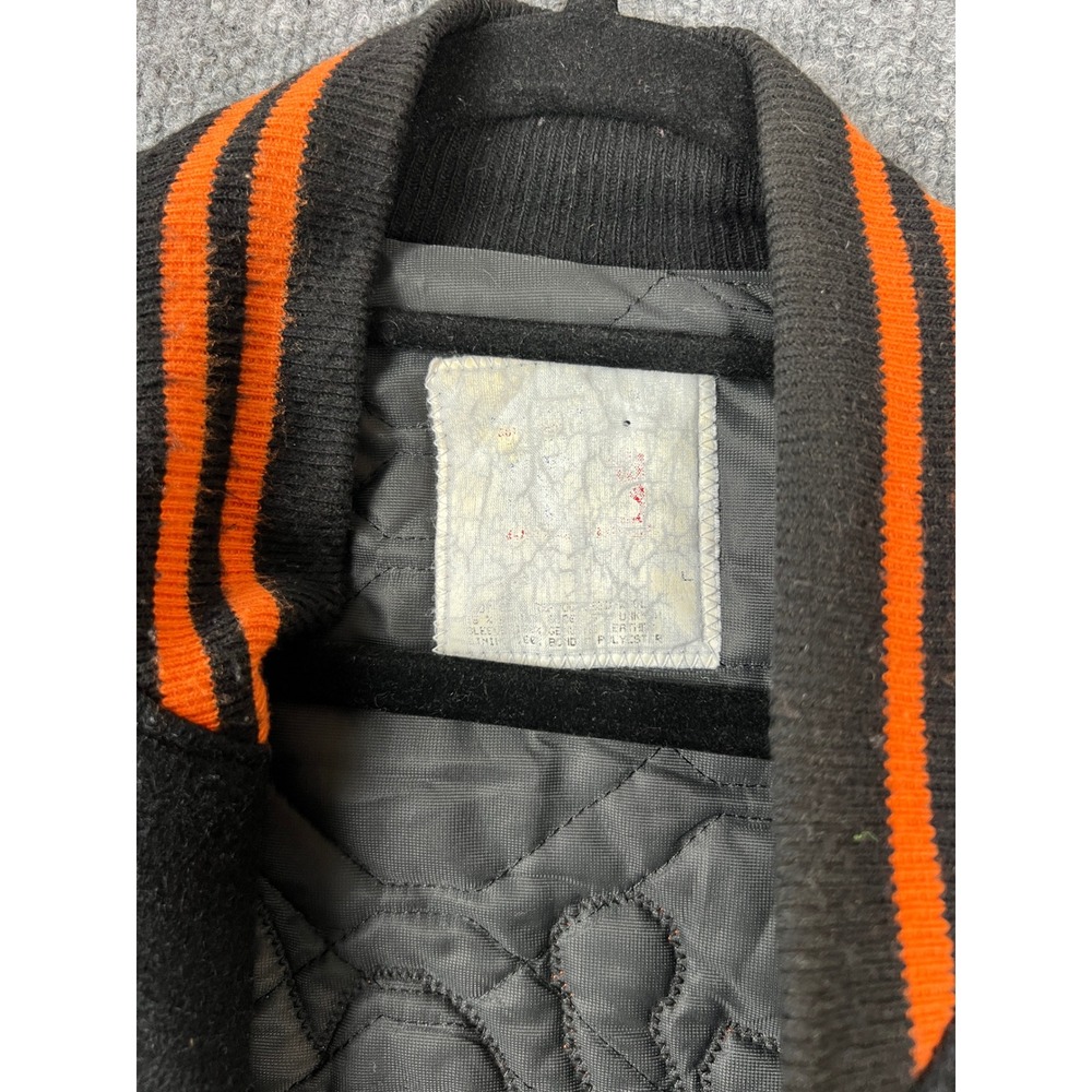 Vintage Baltimore Orioles Varsity Jacket Men‎ XL Black Orange MLB Wool Leather - Picture 5 of 8